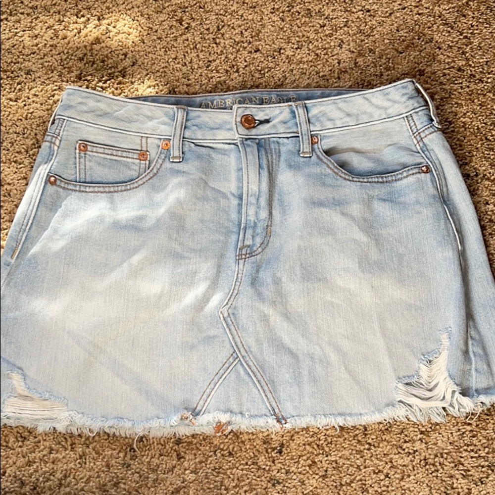 American eagle jean skirt